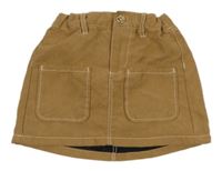 Béžová semišová sukňa H&M