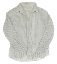 Bílo-modrá pruhovaná košile H&M