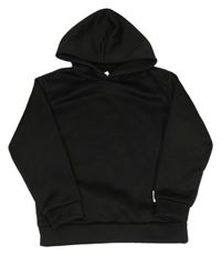 Čierna mikina s nášivkou a kapucňou Shein