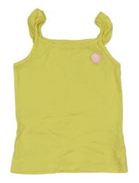 Žltý top s volánikmi a jahůdkou Topolino