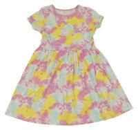 Farebné batikované bavlnené šaty Dunnes