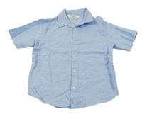 Modrá pruhovaná krepová košile H&M