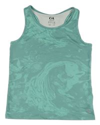 Zelený vzorovaný sportovní funkční top C&A