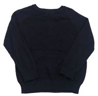 Tmavomodrý vzorovaný sveter PRIMARK