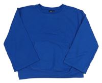 Cobaltovoě modrá mikina s vreckom