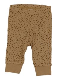 Hnedo-tmavohnedé vzorované tepláky Tu