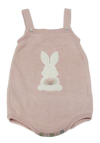 Pudrové pletené na traké kraťasy s králikom dandelion