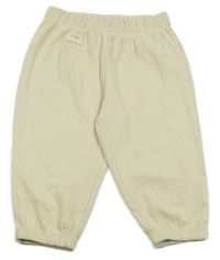 Světlebéžové žebrované tepláky s nášivkou so cute