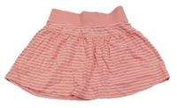 Ružovo-biela pruhovaná sukňa Topolino