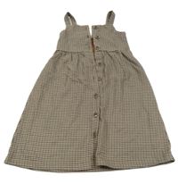 Béžovo-hnedo-sivo-čierne vzorované prepínaci šaty St. Bernard