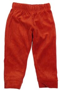 Červené zamatové tepláky C&A