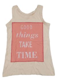 Světlepudrový top s nápisy name it.