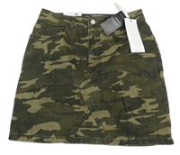 Nové - army riflová sukně New Look