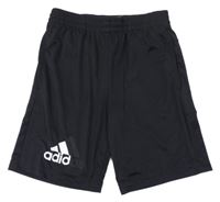 Čierne funkčné športové kraťasy Adidas