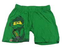 Zelené bavlnené kraťasy s Lego Ninjago