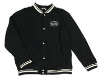 Čierna baseballová mikina s nápisom H&M