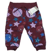 Nové - Vínové tepláky s hvězdami a planetami Primark