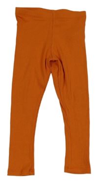 Tehlové rebrované legíny Primark