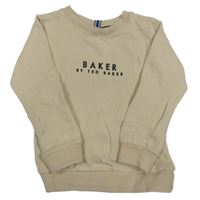 Béžová mikina s nápisom Baker