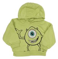 Limetková mikina s Mikem Wazowskin a kapucí - Příšerky s.r.o. Primark