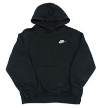 Černá mikina s logem a kapucí Nike