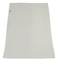 Bílá vzorovaná chlupatá deka