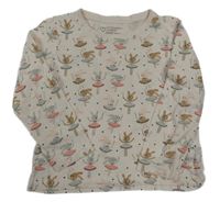 Světlebéžové triko s králíky Primark