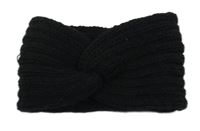 Černá pletená čelenka