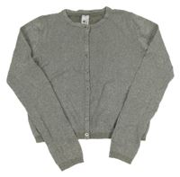 Sivý trblietavý prepínaci crop sveter C&A