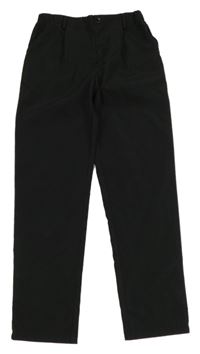 Čierne šušťákové nohavice Shein