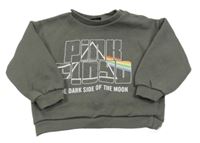Tmavosivá hudební mikina s nápisem - Pink Floyd