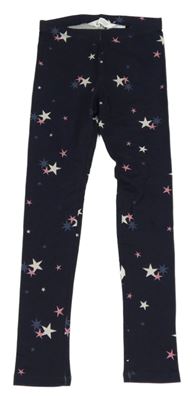 Tmavomodré legíny s hviezdami H&M