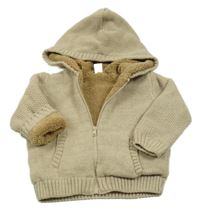 Piesková ý zateplený prepínaci sveter s kapucňou LC Waikiki