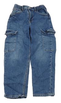 Modré cargo relaxed fit rifle H&M