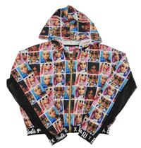 Farebná prepínaci crop mikina s Barbie a kapucňou River Island