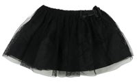 Čierna tylová sukňa s mašlou H&M