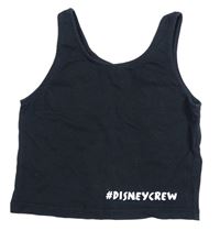 Čierny crop top s nápisom George