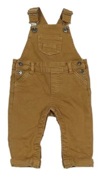 Hnědé laclové rifle s kapsou 