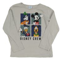 Šedé triko s Mickeym a kamarády Disney