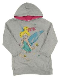 Sivá melírovaná mikina so Zvonilkou a kapucňou Disney