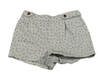 Šedé melírované vzorované kraťasy C&A