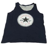 Tmavomodré tílko s logem Converse