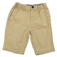 Béžové plátěné chino kraťasy H&M