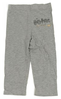 Šedé melírované crop legíny - Harry Potter