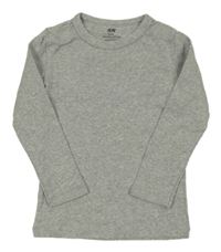 Šedé melírované triko H&M