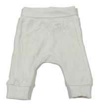 Bílé lehké tepláky H&M
