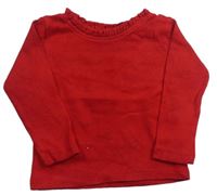 Červené perforované tričko Next