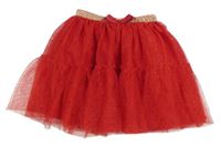Červená tylová sukňa Primark