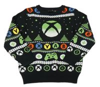 Černo-barevný vzorovaný svetr - X-box Primark