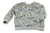 Sivá mikina s Mickeym Disney